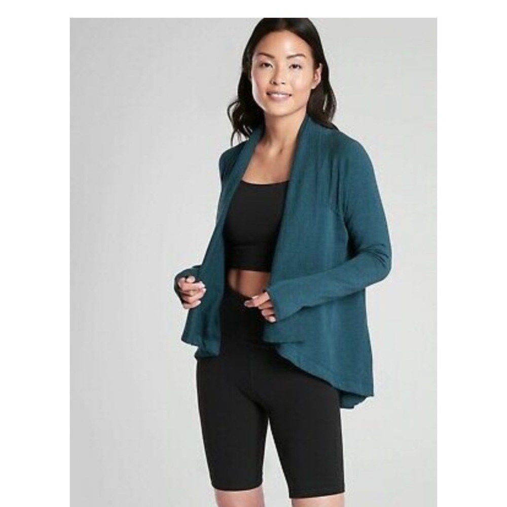 Athleta Nirvana Wrap, XS, Dark Vista Teal Heather